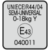 UN(ECE) R44/04適合