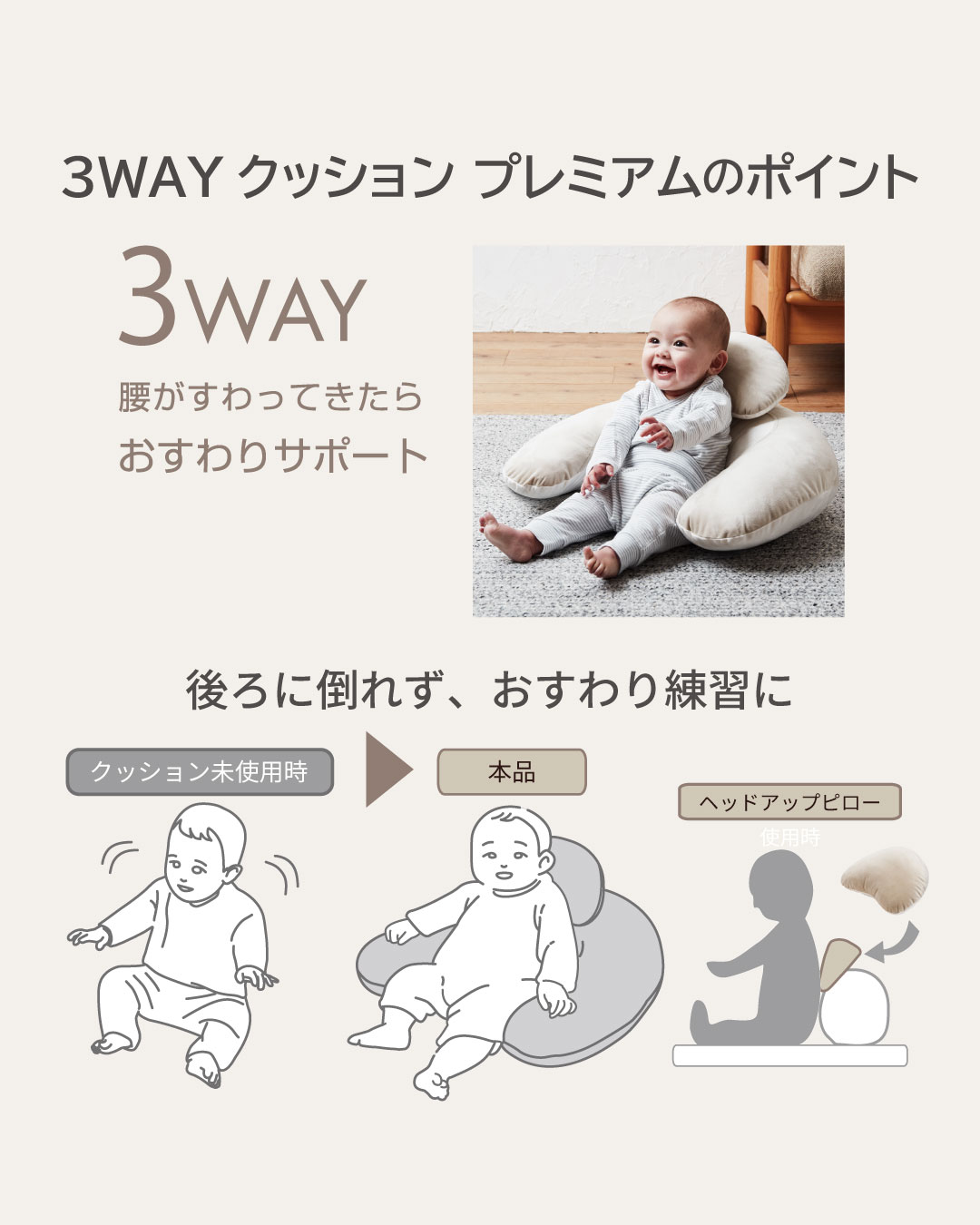3WAYクッション プレミアム