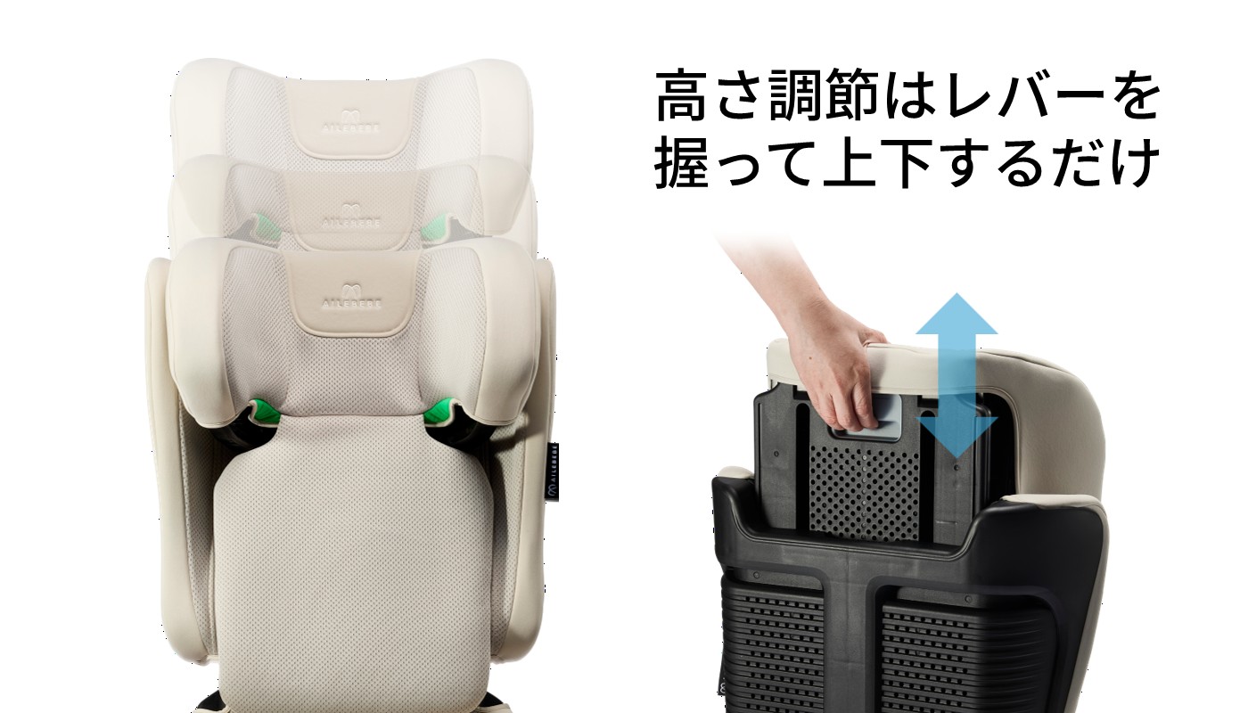 12段階ヘッドレスト調節